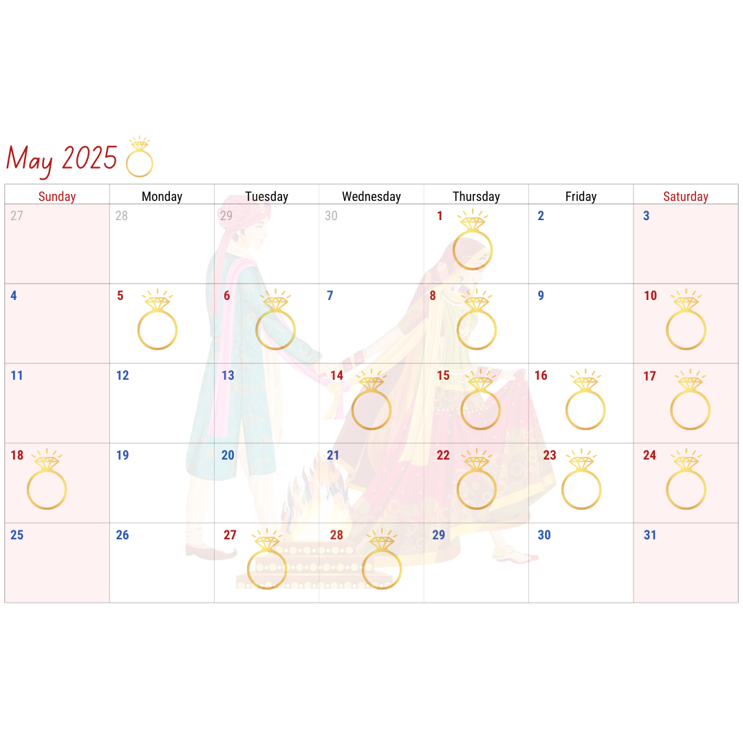 Auspicious Dates 2025 Adorable Events Planner Adorable Events